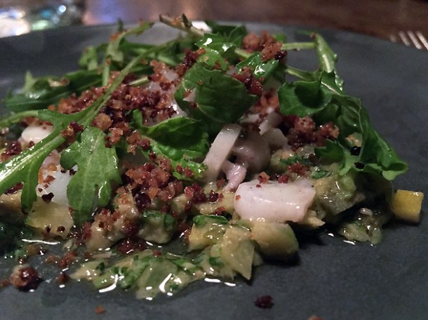 cuttlefish crudo at sorella