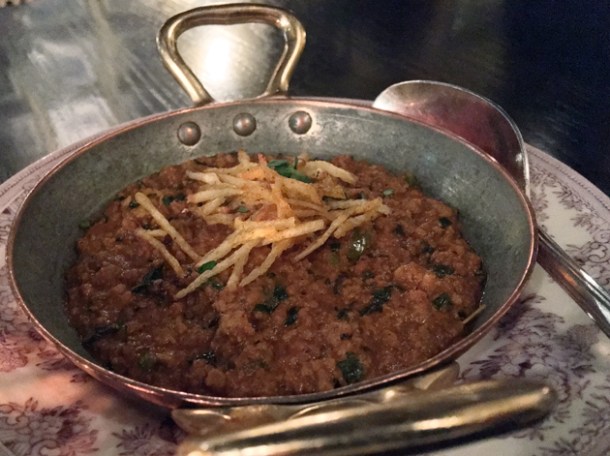 lamb keema mince at gymkhana