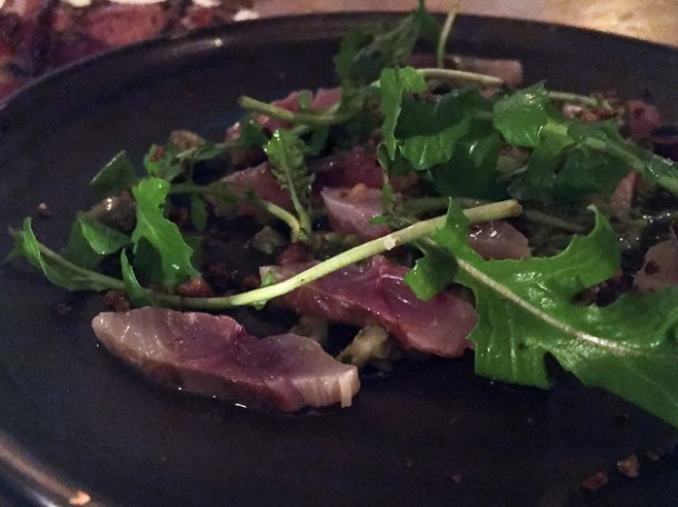 mackerel crudo at sorella