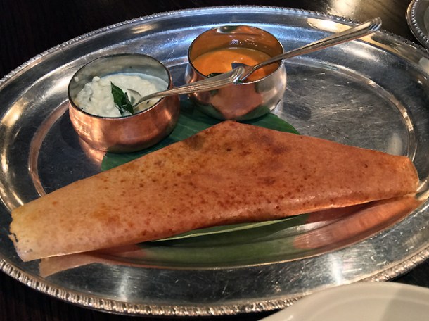 potato dosa at gymkhana