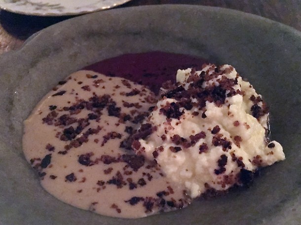 ricotta, olive and parmesan at sorella