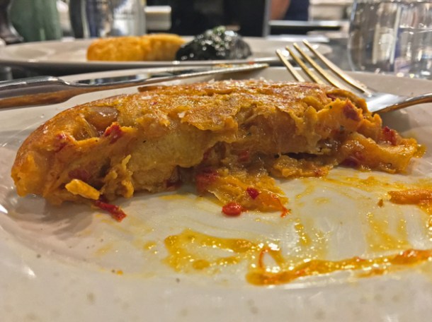 salt cod tortilla sliced at sabor mayfair