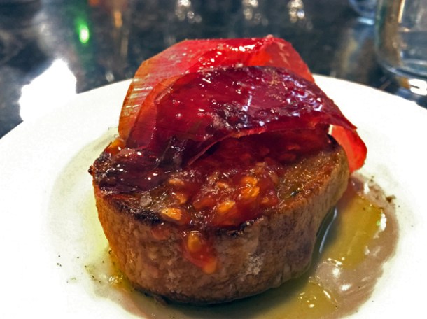 tomato bread at sabor