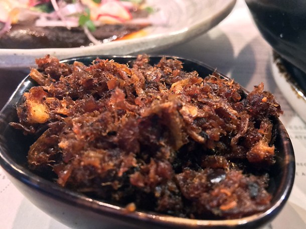 balachaung prawn relish at lahpet shoreditch