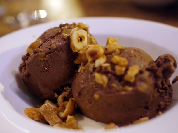 chocolate ice cream at brat