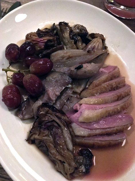 duck with grapes at brat
