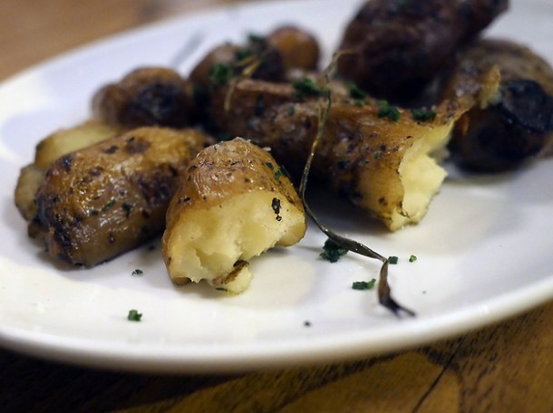 smoked potatoes at brat