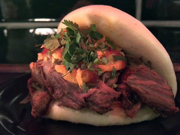 beef brisket gua bao at daddy bao