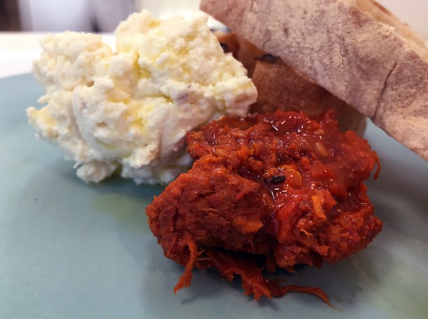 nduja and ricotta at lina stores greek street