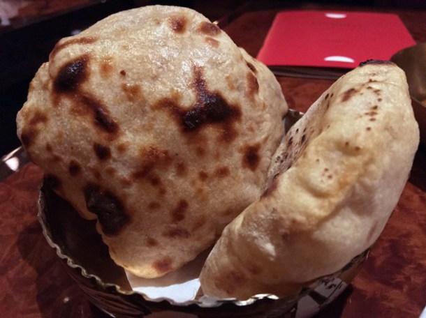 goat chop roti at brigadiers