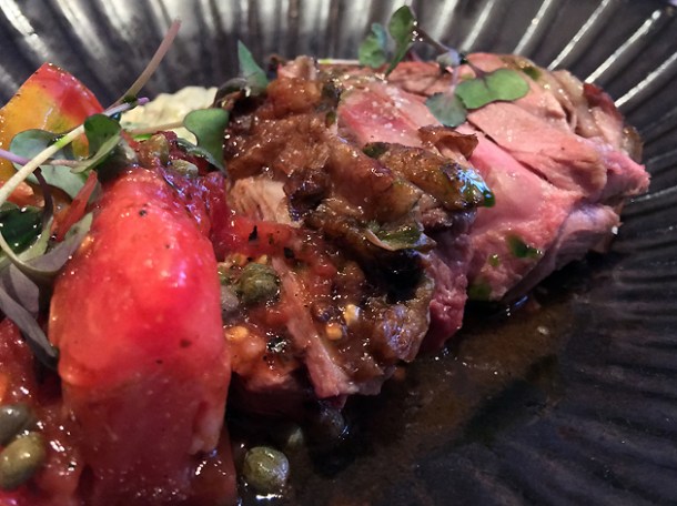 lamb with tomatoes at st leonards