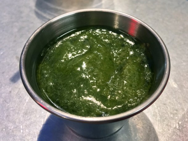 anchovy dipping sauce at temper covent garden