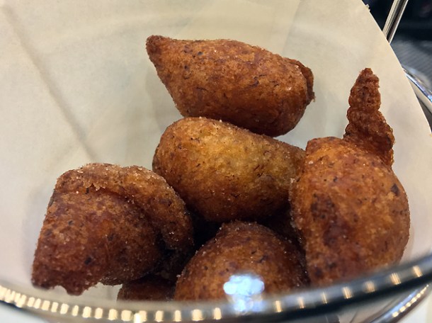 banana doughnuts at bob's lobster