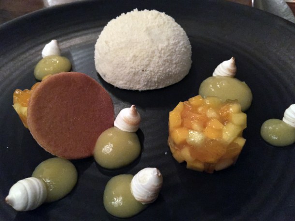 nougat with pineapple and mango at henry's bath