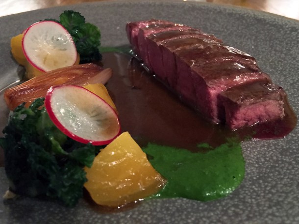 sirlon with vegetables at henry's bath