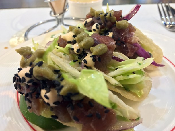 tuna tacos at bob's lobster
