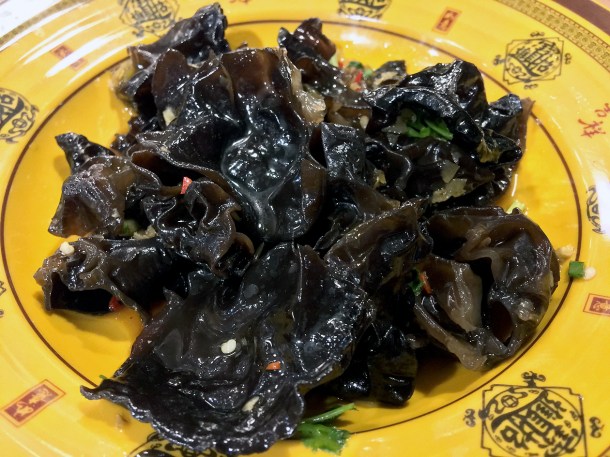 black fungus at xian biang biang noodles aldgate
