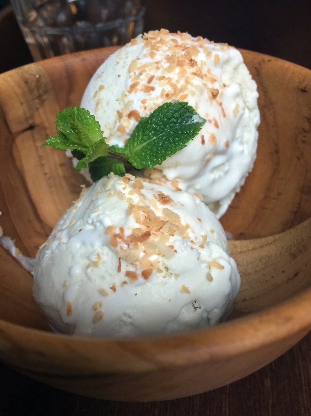 coconut ice cream at kin et deum