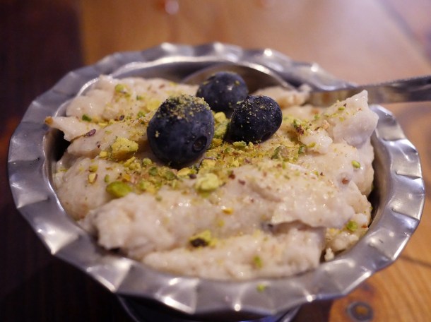 chilled kheer at masala wala cafe