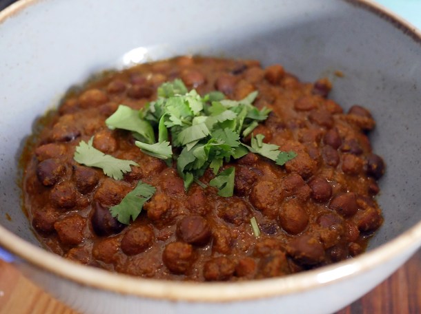 kala channa chickpea curry at masala wala cafe