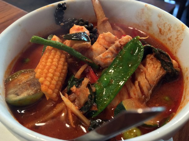 red snapper jungle curry at singburi