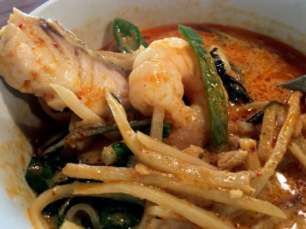 seafood red curry at singburi