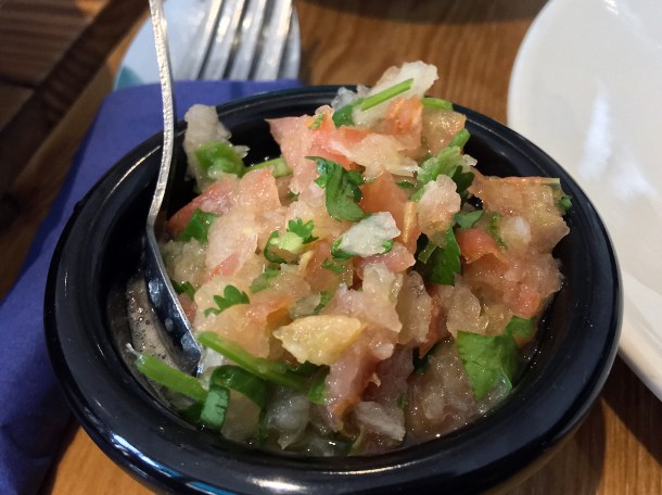 tomato and onion chutney at masala wala cafe