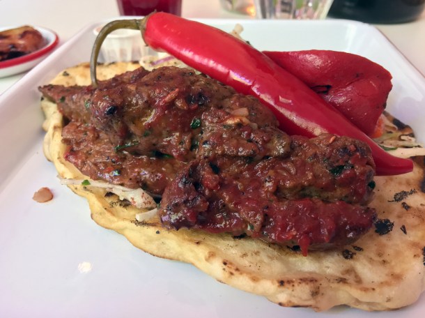 cherry lamb kofte kebab at bababoom islington