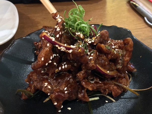 crispy beef at Red Farm Covent Garden London