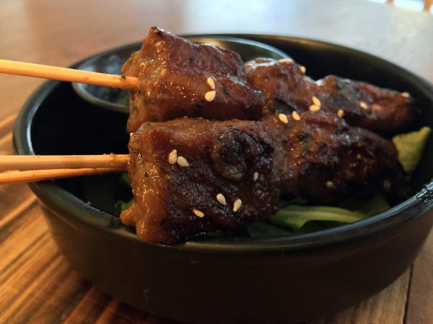 cumin lamb skewers at red farm covent garden
