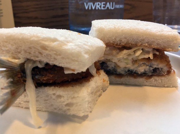 sardine katsu sandwich at two lights