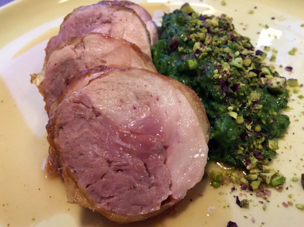 stuffed guinea fowl at two lights