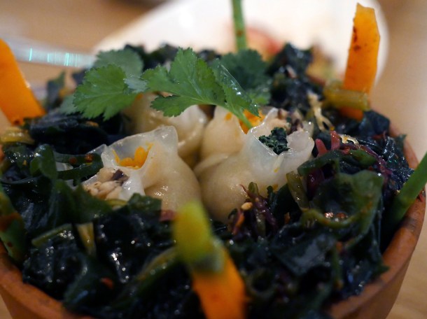 three colour vegetable dumplings at red farm covent garden