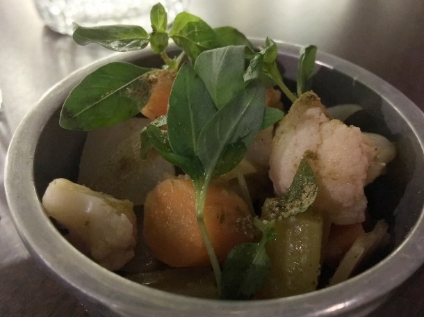 pickled vegetables at berenjak