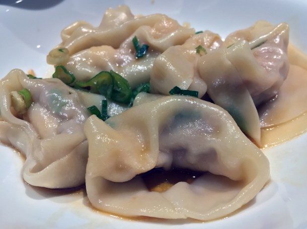 chicken and prawn won tons in chicken stock at din tai fung covent garden