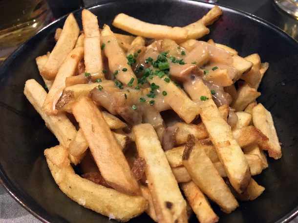 fries in gravy and cheese at burger and beyond
