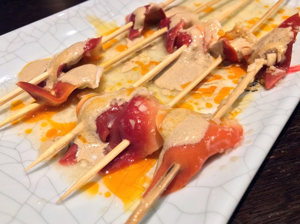 surf clam skewers at Murger Hanhan
