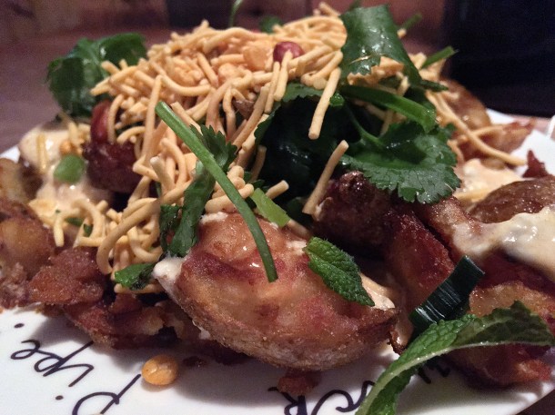 bombay mix potatoes at max's sandwich shop