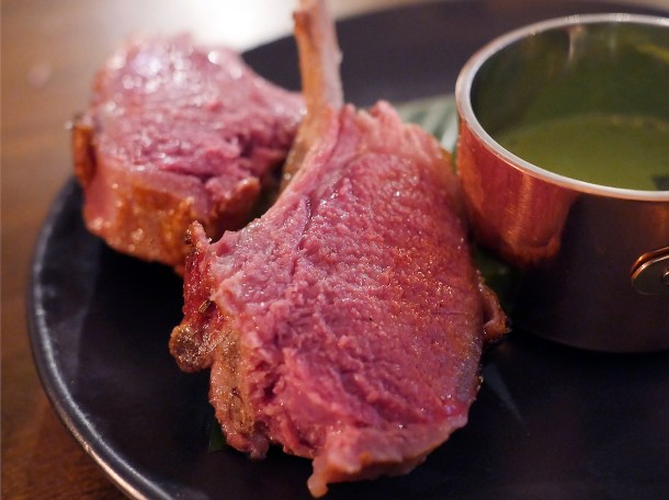 copyrighted photo of the lamb chops at Barullo London