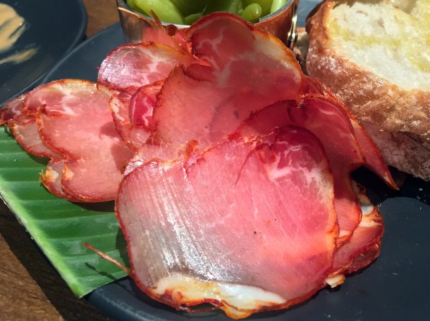copyrighted photo of the lomo iberico at Barullo London