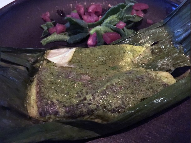 illustrative photo of the steamed seabass from the tasting menu at Kanishka