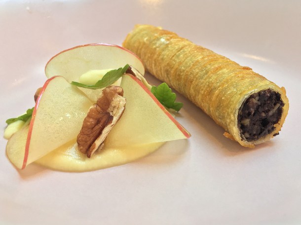 illustrative photo of the black pudding roll at Myrtle
