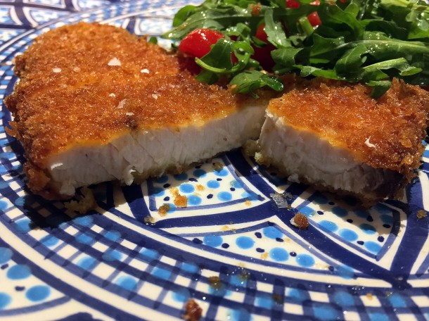 illustrative photo of the swordfish milanese at Pescheria Assunta