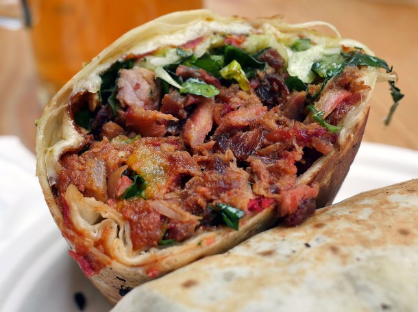 illustrative photo of the al pastor super gringas from Pastorcito at Mercato Metropolitano Southwark