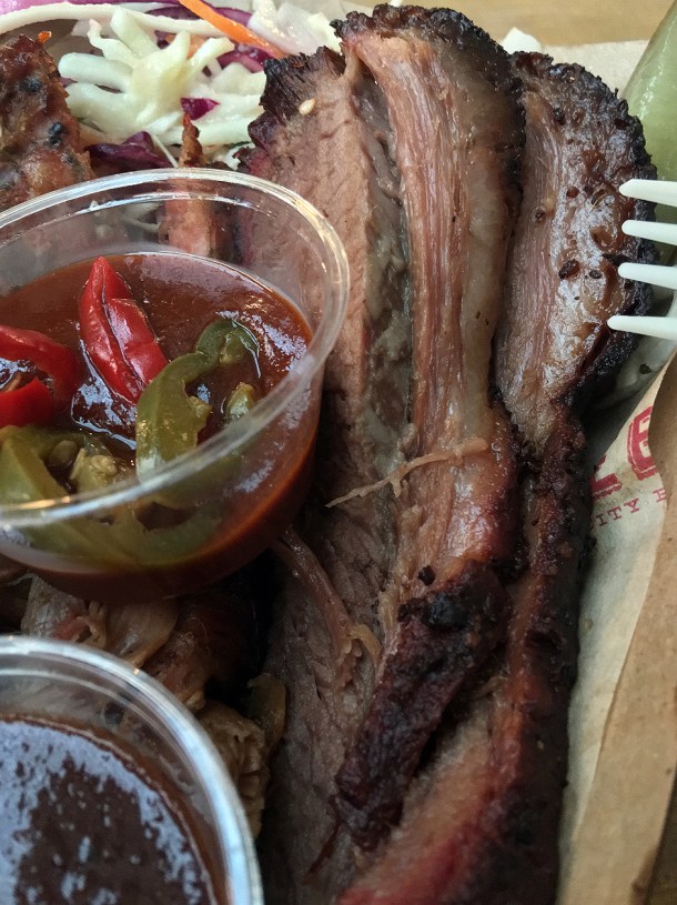 illustrative photo of the beef brisket from Prairie Fire at Mercato Metropolitano