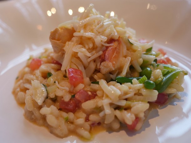 illustrative photo of the crab risotto at Siren at The Goring Hotel