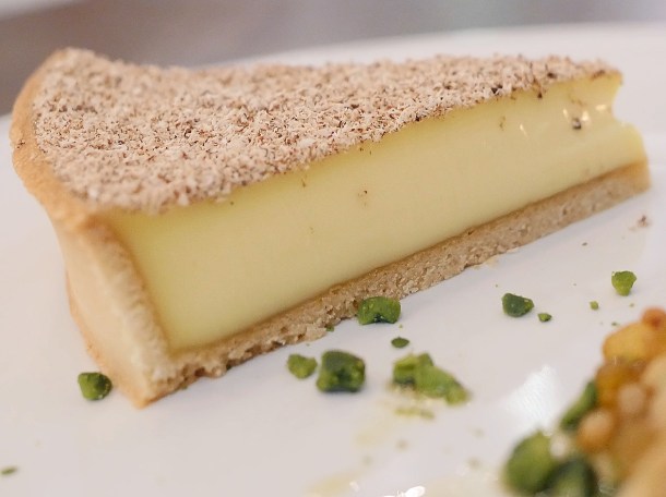 illustrative photo of the custard tart at Wild Honey St James