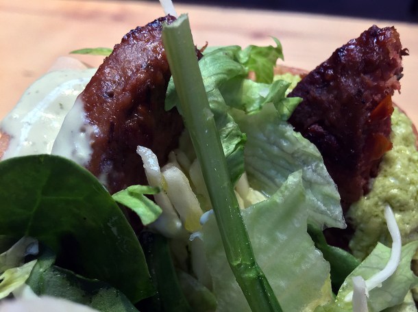 illustrative photo of the lamb souvlaki from Kalimera at Mercato Metropolitano