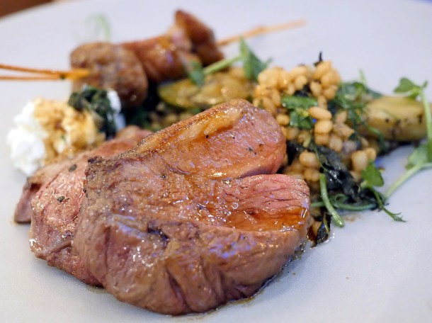 illustrative photo of the lamb with sweetbreads at Wild Honey St James