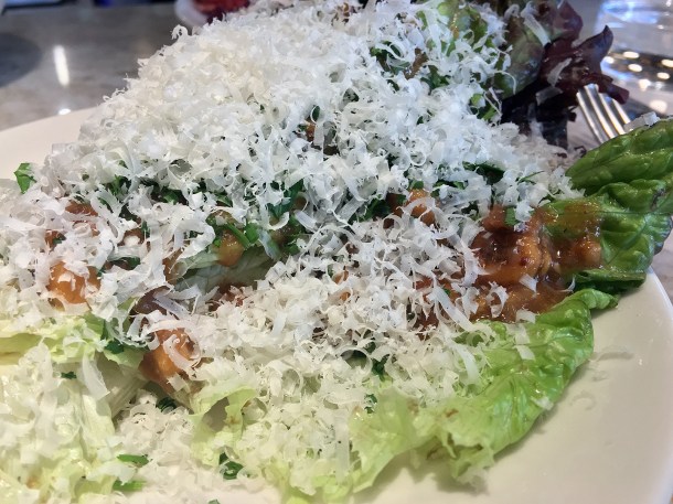 illustrative photo of the leaves, hazelnuts and cheese at Flor